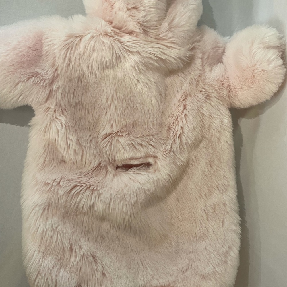 Baby pink faux fur bunting bag - Picture 2 of 3